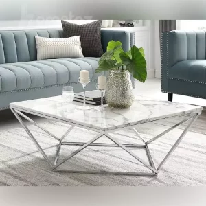میز جلومبلی استیل نقره ای ارنست