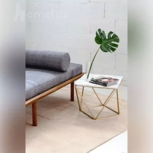 میز عسلی استیل طلایی ارنست
