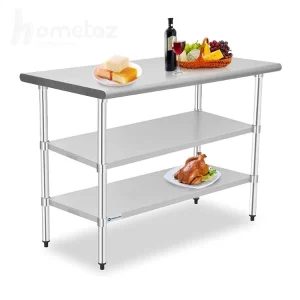 میز کار پایه استیل مدل کمانه