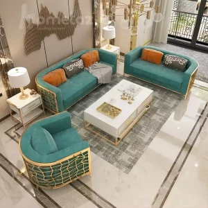 کاناپه سه نفره پایه استیل زیبا سانیه