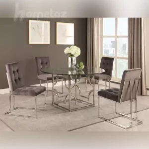 میز ناهار خوری پایه استیل شانل