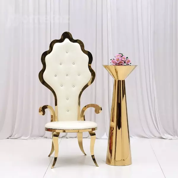 صندلی تالاری استیل عروس و داماد