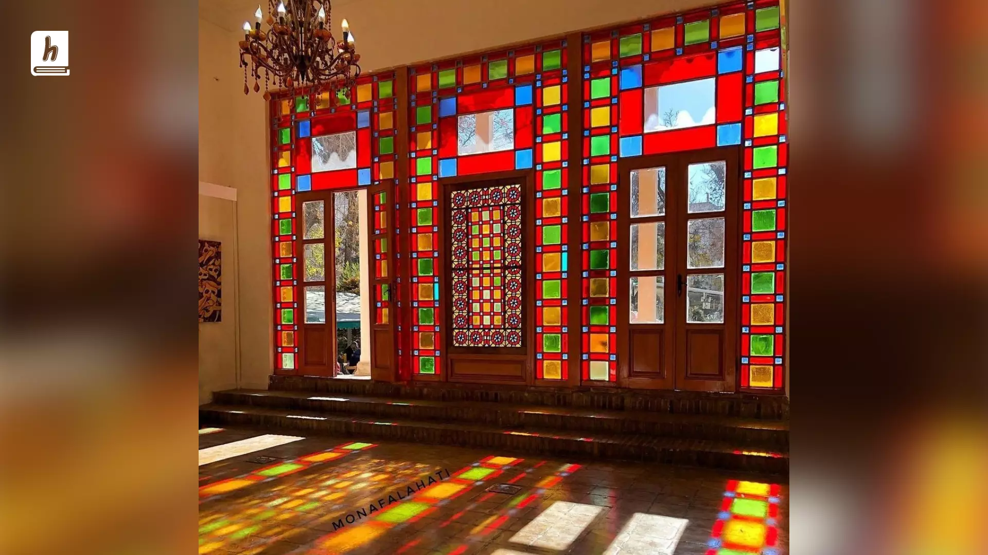پنجره شیشه رنگی ئکوراسیون سنتی