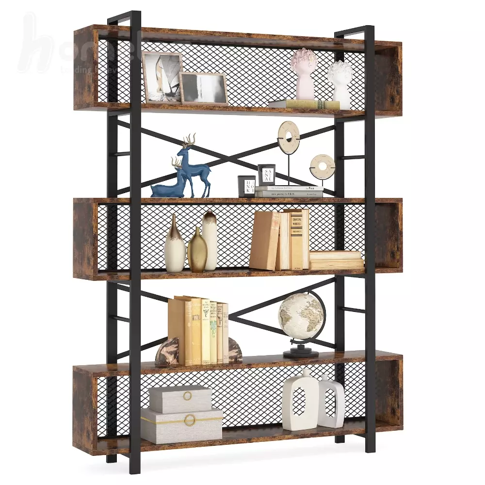 شلف فلزی ایستاده با صفحه چوب روس مدل ht1583