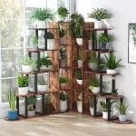 سازنده شلف و کتابخانه ایستاده چوبی فلزی مدل ht1605