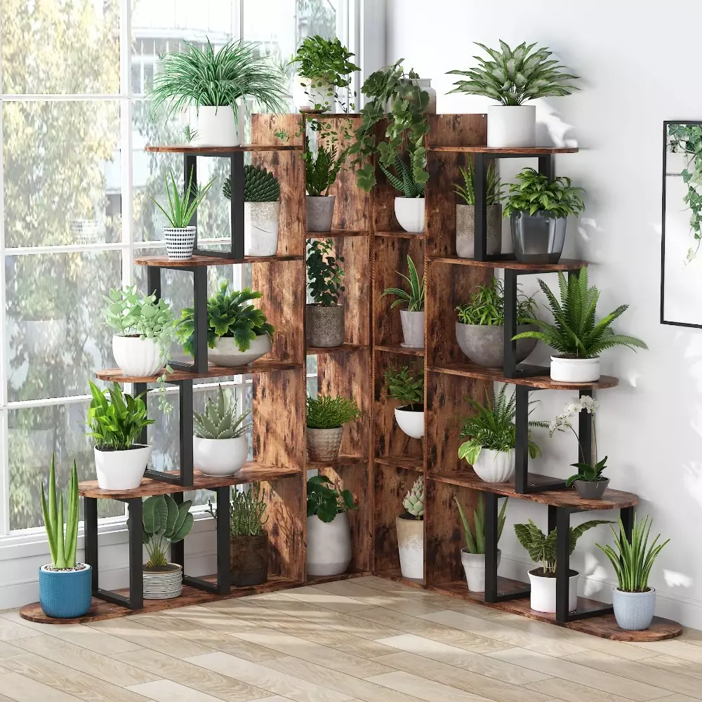 سازنده شلف و کتابخانه ایستاده چوبی فلزی مدل ht1605