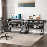 ساخت میز گیمینگ دو نفره فلزی با صفحه ام دی اف مدل ht1888
