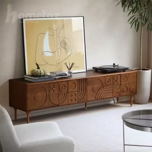 خرید میز تلویزیون ام دی افی طرح دار مدل ht1978