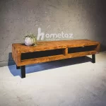 سفارش ساخت میز تلویزیون روستیک یک طبقه ای پایه فلزی مدل ht2342 شیک