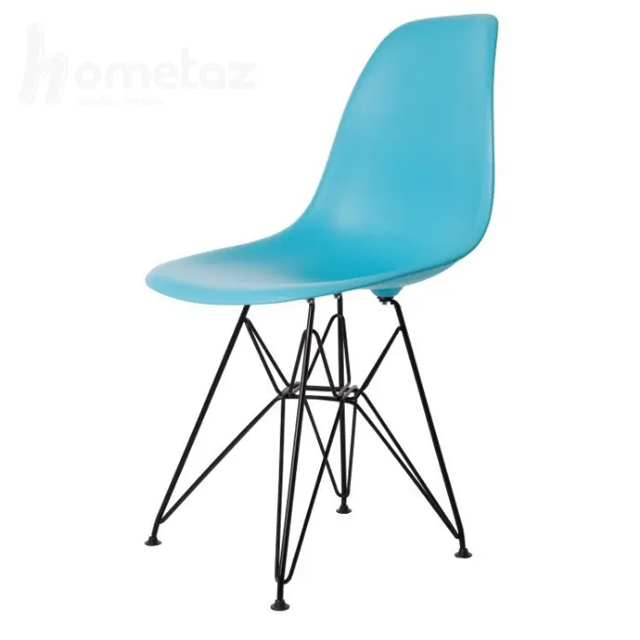 فروش اینترنتی خرید صندلی اپن پایه فلزی آهنی مشکی وارداتی با نشین ابی فایبرگلاس مدل ht2478