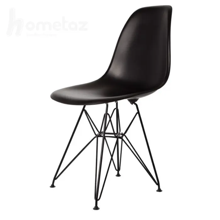 خرید خرید صندلی اپن پایه فلزی آهنی مشکی وارداتی با نشین مشکی فایبرگلاس مدل ht2478