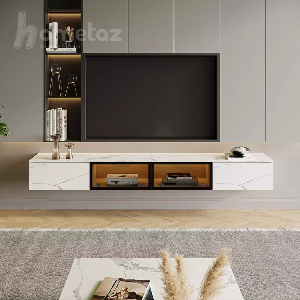 قیمت روز میز تلویزیون لاکچری دیواری ام دی افی مدل ht1986