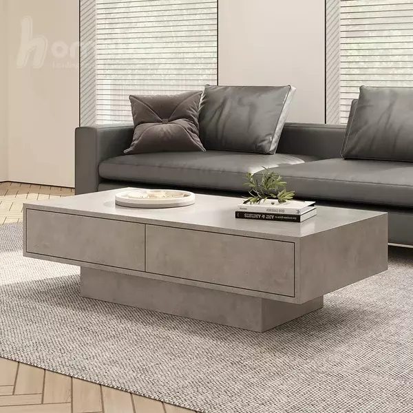 قیمت روز میز جلو مبلی دو کشویی و قفسه ای mdf مدل ht2224