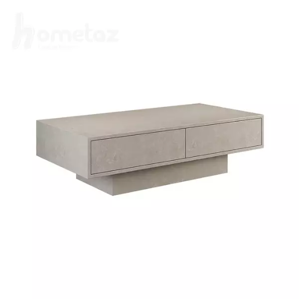 میز جلو مبلی دو کشویی و قفسه ای mdf مدل ht2224 مدرن و شیک