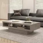 سفارش ساخت میز جلو مبلی دو کشویی و قفسه ای mdf مدل ht2224
