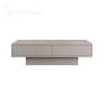 میز جلو مبلی دو کشویی و قفسه ای mdf مدل ht2224 لوکس و ساده