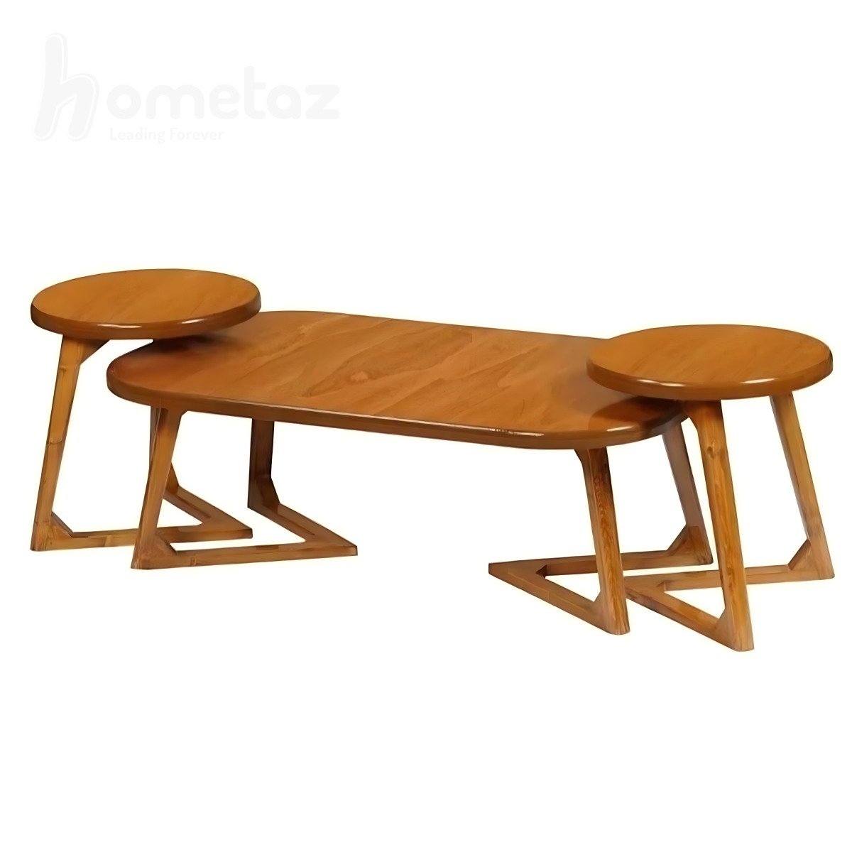 فروش ست جلو مبلی و عسلی سه تکه چوبی مدل ht2557