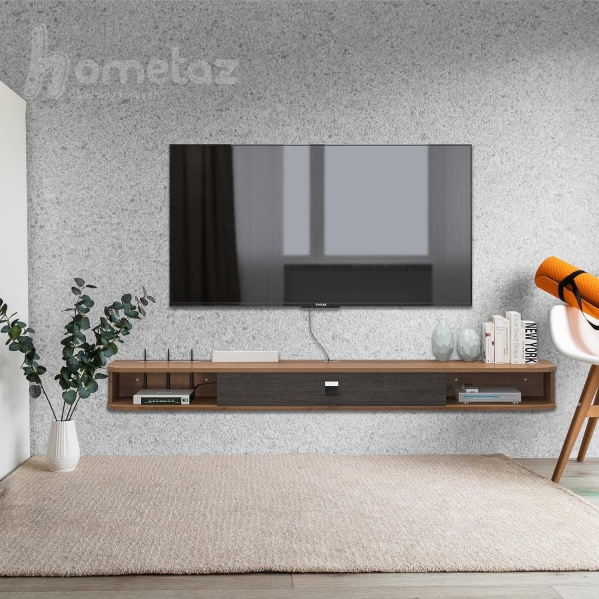 قیمت روز میز تلویزیون دیواری ساده و شیک ام دی افی مدل پالینا