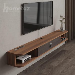 خرید میز تلویزیون دیواری ساده و شیک ام دی افی مدل پالینا مد روز و جذاب با قیمت ارزان