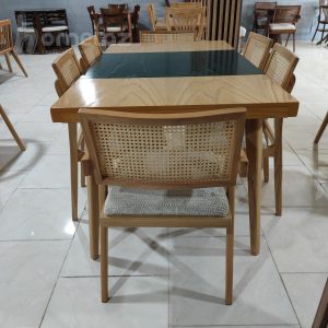 خرید انلاین ست صندلی و میز غذا خوری چوبی مدرن مدل ماهور پلاس