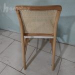 خرید صندلی ناهار خوری چوبی جدید با حصیر بامبو مدل لارا پلاس در تهران و کشور