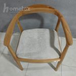 خرید انلاین صندلی غذاخوری مدرن پشت گرد چوبی مدل نایلا