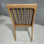 سفارش ساخت صندلی ناهار خوری پایه چوبی پشت پارچه مدل ht2601