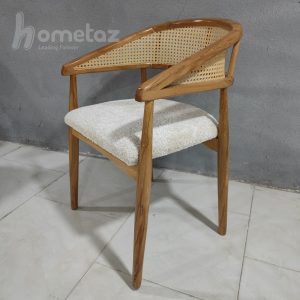قیمت روز صندلی ناهار خوری پشت حصیری چوبی مدل لارامین
