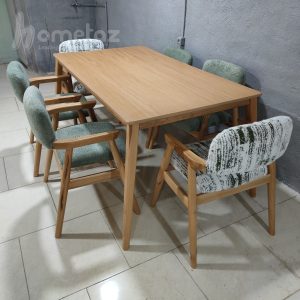 فروش ست صندلی و میز نهار خوری چوبی مدل ناتالی
