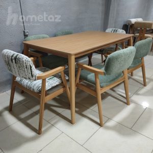 خرید ست صندلی و میز نهار خوری چوبی مدل ناتالی