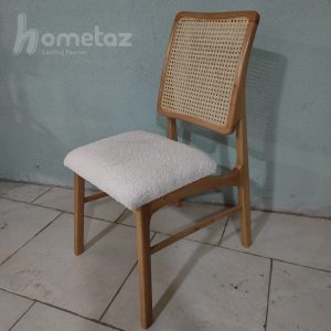 قیمت روز صندلی ناهار خوری چوبی جدید با حصیر بامبو مدل لارا پلاس