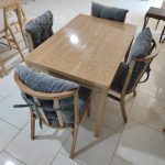 سفارش میز و صندلی 4 - 6 - 8 - 10 و نفره چوبی مدل بیلی