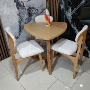 فروش ست میز و صندلی ناهار خوری 3 نفره مثلثی خفن مدل سارینا